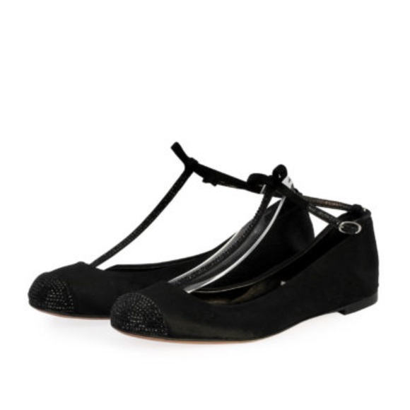 Giuseppe Zanotti Black Mary Jane Flat - Picture 1 of 5